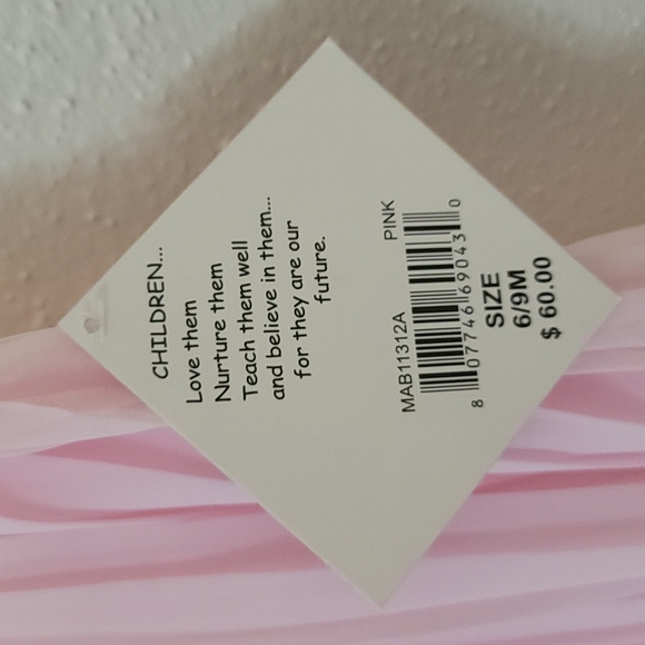 NWT Pleated BB Dress w/flower collar - Picture 2 of 4